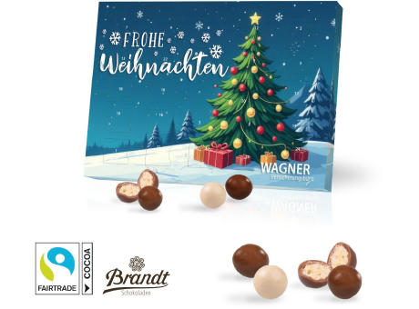 Tisch-Adventskalender mit Brandt Knusperkugeln