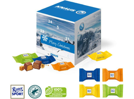 Adventskalender "Cube" mit Ritter SPORT Schokowürfel