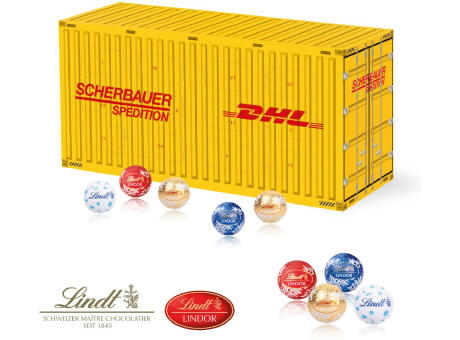 3D Adventskalender "Container" mit Lindt Schokolade