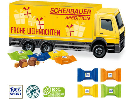 3D Adventskalender "LKW" mit Ritter SPORT Schokowürfel