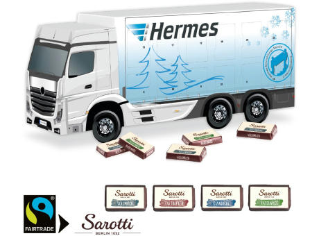 3D Adventskalender "LKW" mit Sarotti Fairtrade® Schokolade