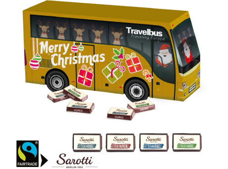 3D Adventskalender "Bus" mit Sarotti Fairtrade® Schokolade