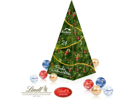 Adventskalender "Weihnachtspyramide" mit Lindt Schokolade