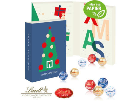Lindt Adventskalender zum Aufklappen, Inlay aus Papier