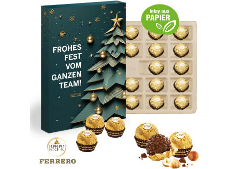 Wand-Adventskalender Ferrero Rocher, Inlay aus Papier