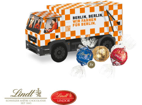 3D Präsent "LKW" mit Lindor Pralinés