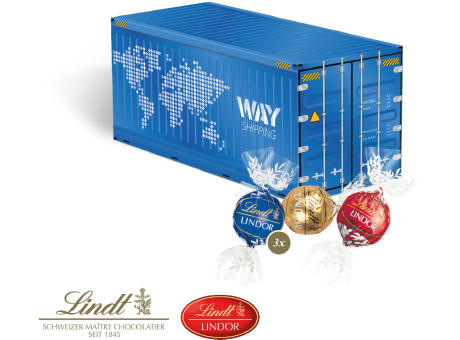 3D Präsent "Container" mit Lindor Pralinés