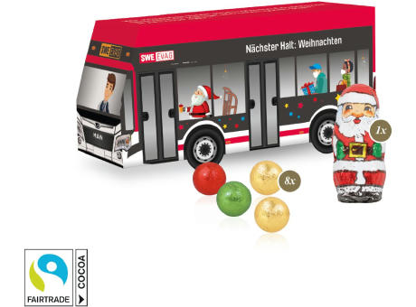 3D Präsent "Bus" mit Fairtrade® Schokolade
