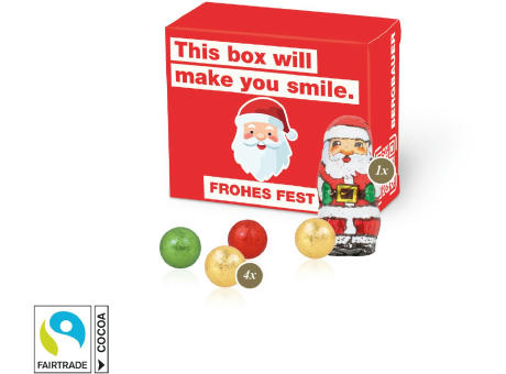 Santa Werbebox mit Fairtrade® Schokolade