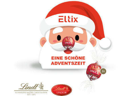 Weihnachtsmann mit Lindt Lindor Kugel