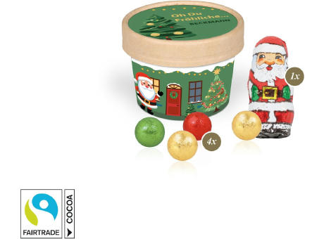 Christmas Paperbox mit Fairtrade® Schokolade