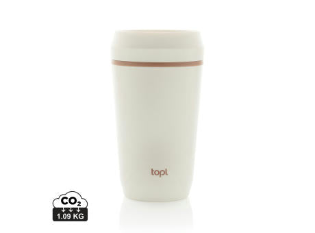 Topl-Becher aus rec. Kunststoff mit 360-Grad-Deckel 354ml