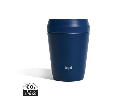 Topl-Trinkbecher aus rec. Stahl mit 360-Grad-Deckel 236ml