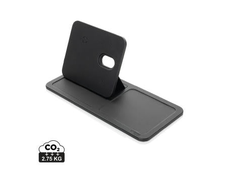 Swiss Peak 3-in-1- Wireless-Charging Desk-Tray aus RCS rPU