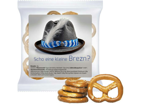 Mini Brezeln Original, ca. 7g, Express Maxi-Tüte mit Etikett