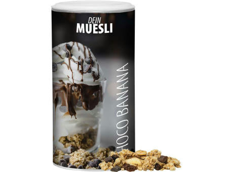 Müsli Knusper Banane-Schoko, ca. 170g, Pappdose Medium