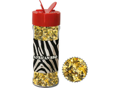 Gewürzmischung African BBQ, ca. 45g, Glas mit Streuaufsatz