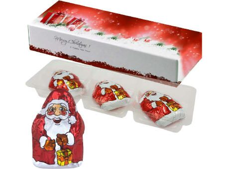 Mini Schoko-Weihnachtsmänner, ca. 20g, Faltschachtel