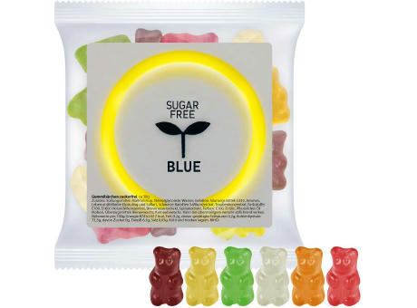 Gummibärchen zuckerfrei, ca. 30g, Express Maxi-Tüte mit Etikett