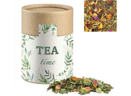 Kräutertee Glücksgefühle, ca. 40g, Kraftpapierdose Midi