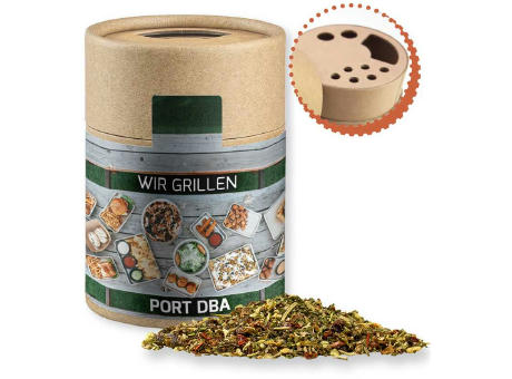 Gewürzmischung Steakgewürz, ca. 75g, Kraftpapierstreuer Midi