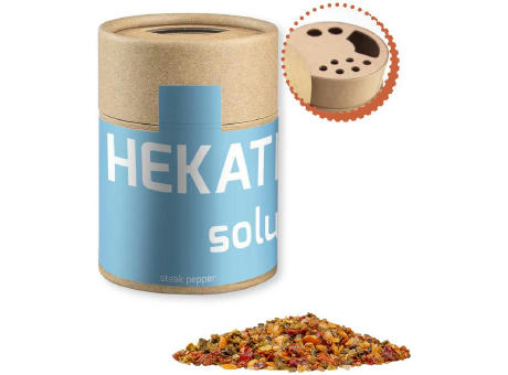 Gewürzmischung Steak Pfeffer, ca. 75g, Kraftpapierstreuer Midi