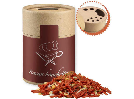 Gewürzmischung Toskanische Bruchetta, ca. 50g, Kraftpapierstreuer Midi
