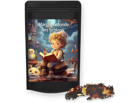 Weihnachts Schwarztee, ca. 20g, Standbeutel Mini schwarz