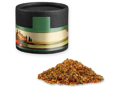 Gewürzmischung Mediterraner Veggie Mix, ca. 28g, Kraftpapierdose Mini schwarz