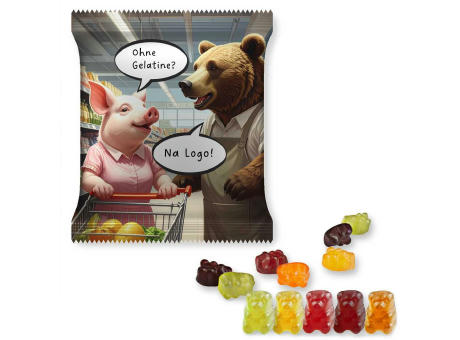 Gummibärchen ohne Gelatine, ca. 50g, Maxi-Tüte
