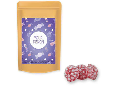 Himbeer Bonbons, ca. 80g, Standbeutel Midi