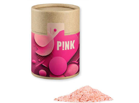 Rosa Kristallsalz, ca. 135g, Kraftpapierdose Midi