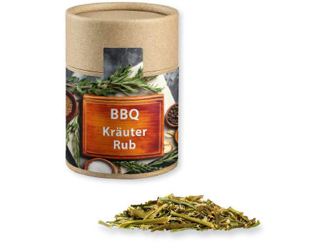 Gewürzmischung BBQ Kräuter Rub, ca. 50g, Kraftpapierdose Midi