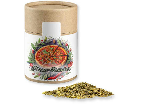 Gewürzmischung Pizza-Kräuter, ca. 25g, Kraftpapierdose Midi