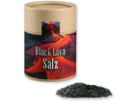Gewürzmischung Black Lava Salz, ca. 135g, Kraftpapierdose Midi