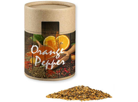 Gewürzmischung Orangen-Pfeffer, ca. 75g, Kraftpapierdose Midi