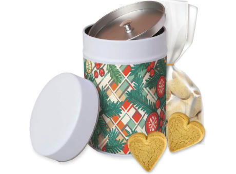 Butter-Herzen, ca. 100g, Beutel in Metalldose Maxi