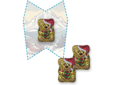 Schoko-Weihnachtsbärchen, ca. 7g, Flyer Mini eigene Form