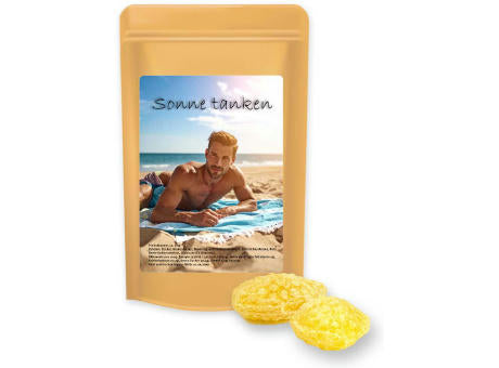 Zitronenbonbons mit Vitamin D, ca. 80g, Standbeutel Midi