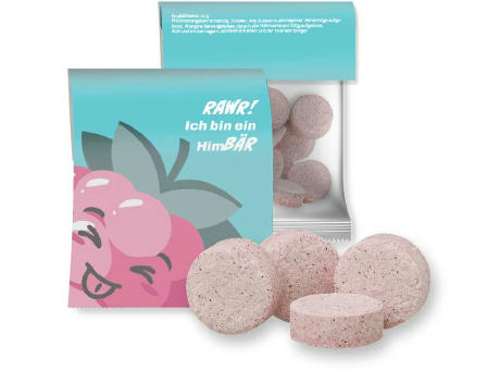 Himbeer Drops, ca. 15g, Express Midi-Tüte mit Werbereiter