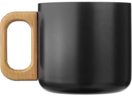 Becher Dwight | Recycelter Edelstahl | Holzgriff | 400 ml