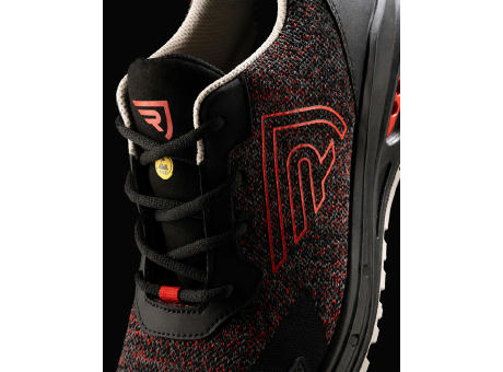 WORKWEAR SHOES GARNET S/35 BLACK/MELANGE RED/JOB RED