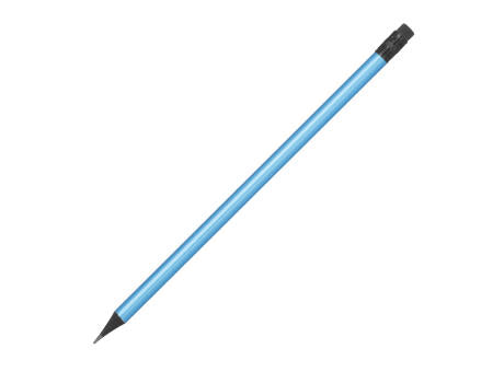 Bleistift mit Radiergummi in Metallic-Farben JAMES
