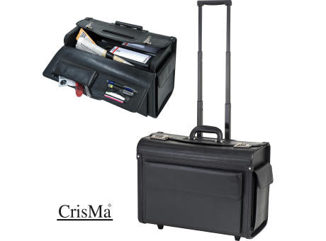 Akten-/Pilotenkoffer Trolley aus Kunstleder ETTORE