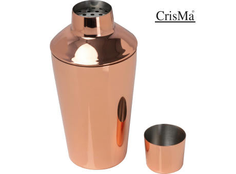 CrisMa Cocktailshaker mit Kupfer, 500ml DIETMAR