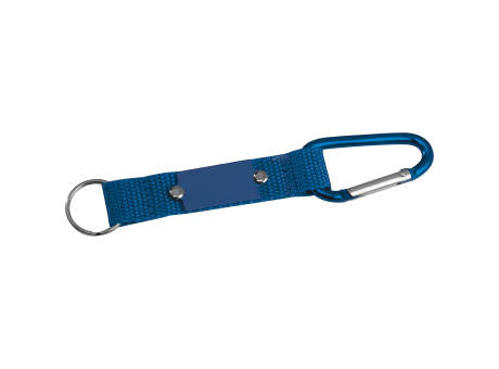 Schlüsselanhänger mit Karabiner und Plättchen aus Metall PHYLLIS