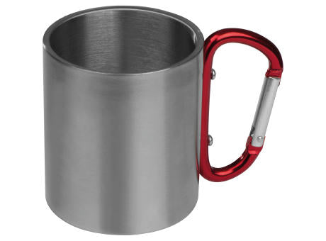 Tasse aus Metall mit Karabinerhaken, 200ml ANGELICA