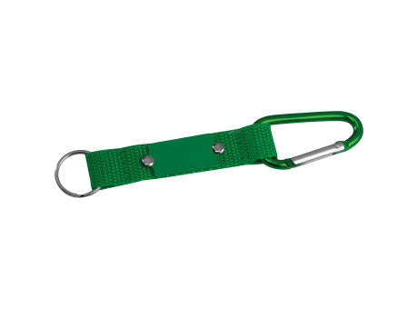 Schlüsselanhänger mit Karabiner und Plättchen aus Metall PHYLLIS
