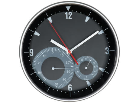 Wanduhr mit Hygro - und Thermometer GEORGE