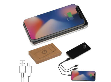 Powerbank mit Induktionsladefunktion 8.000mAh SEBASTIANO